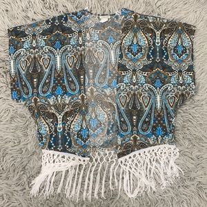 Ambiance size medium paisley cardigan